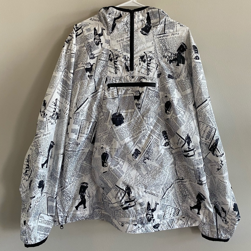 The North Face Newspaper Print Anorak Jacket